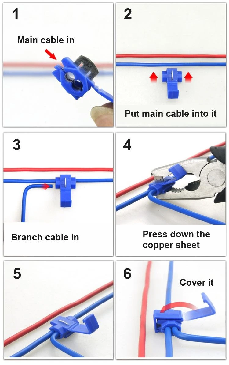 how to use scotchlok quick splice connectors