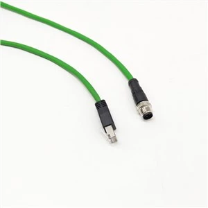 Código M12 D-al cable Ethernet RJ45