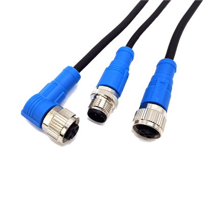 Conector de cable PUR de PVC de M8 4 pines