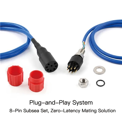 Conector Ethernet submarino de 8 pines